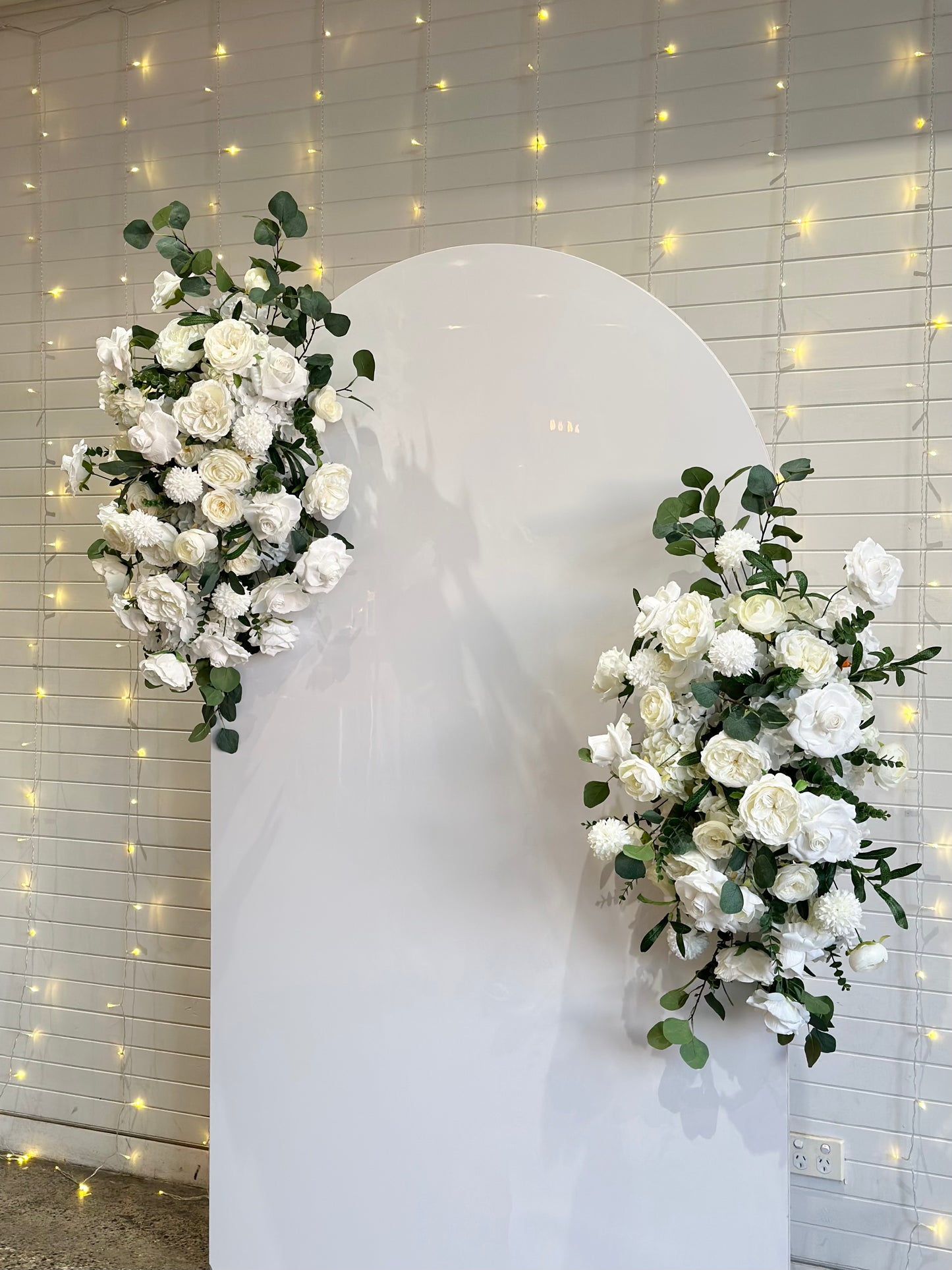 White & Green Leaves Faux Flower (For Hire)