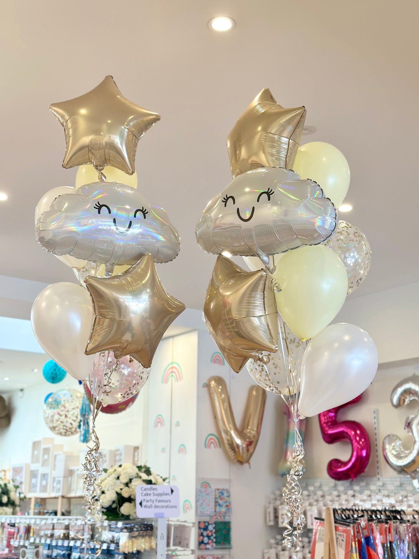 Pastel Cloud Balloon Bunch