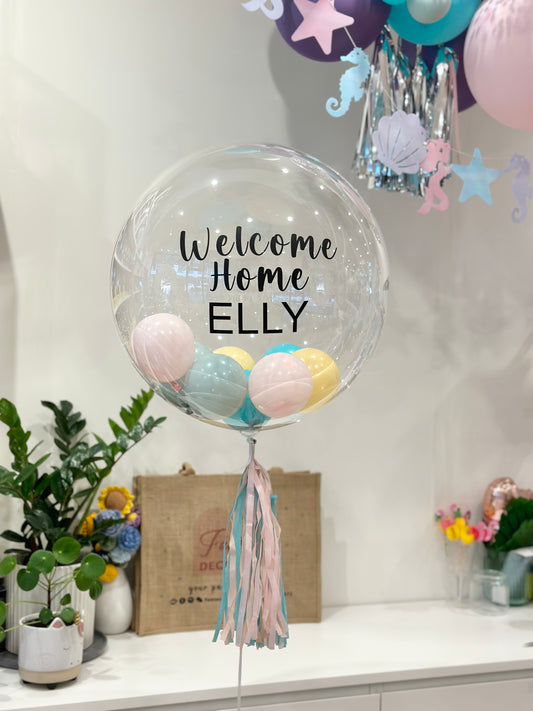 50cm Clear Bobo Balloon with Decal