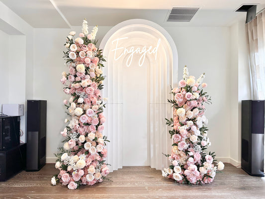 Pink & Creamy Flower Stand (For hire)