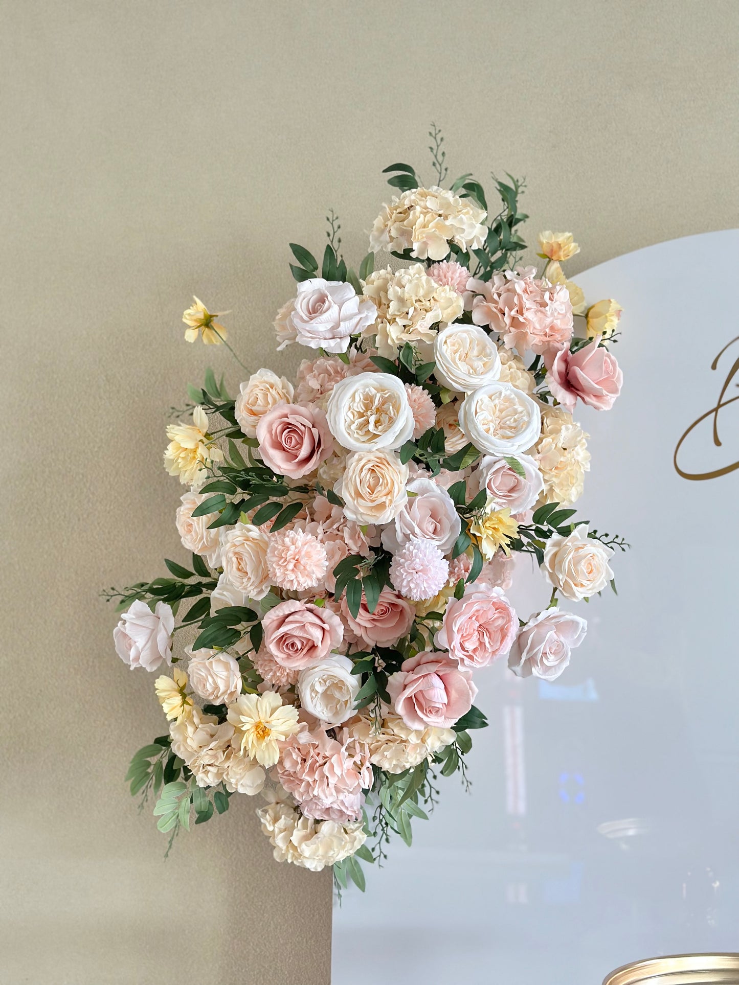 Peach Creamy Faux Flower (For Hire)