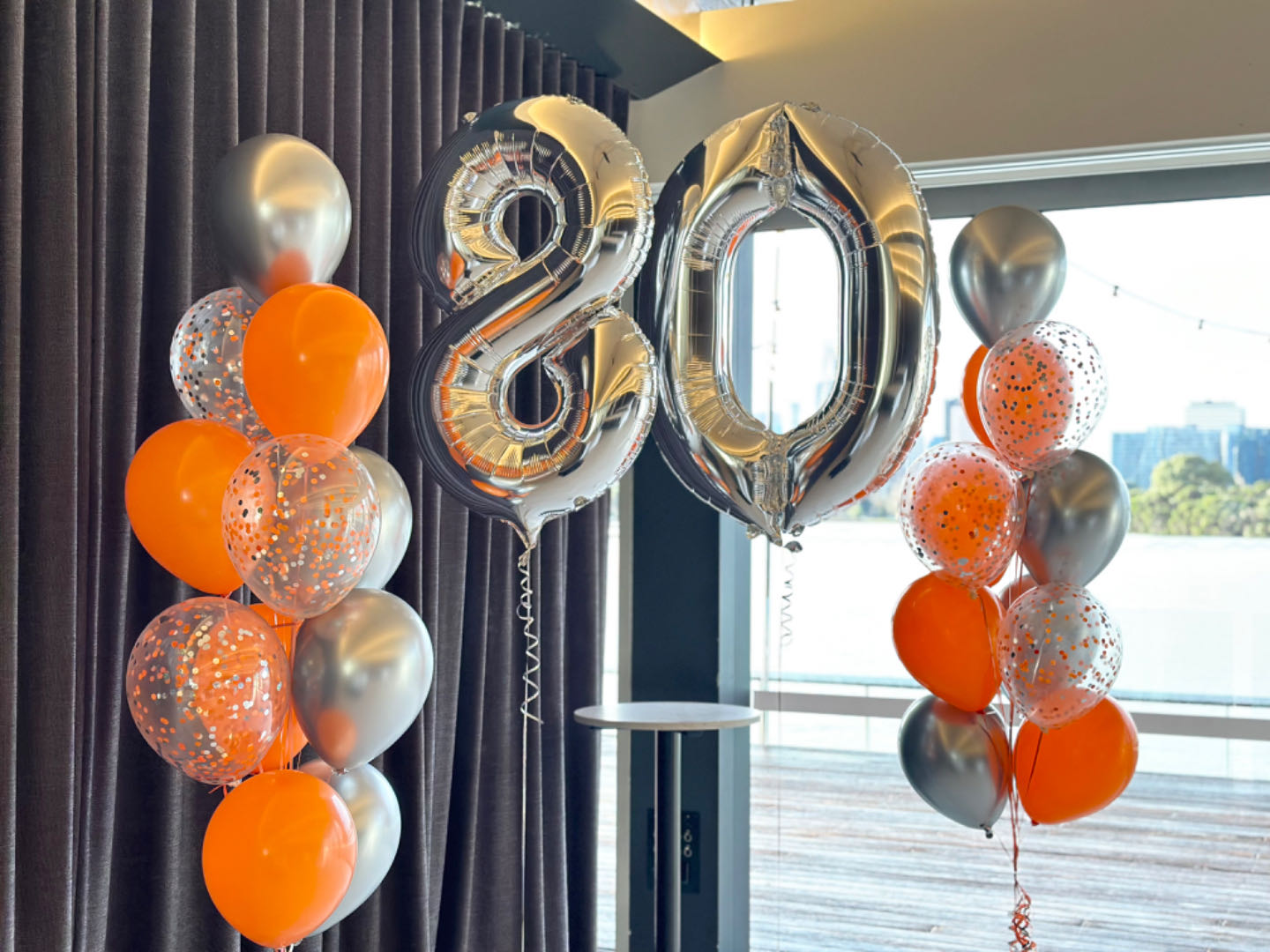 Number Balloons With Side Bunches