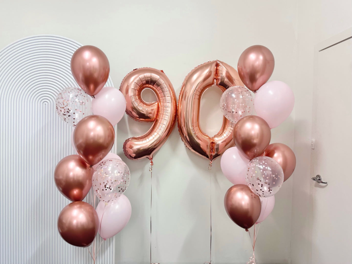 Number Balloons With Side Bunches