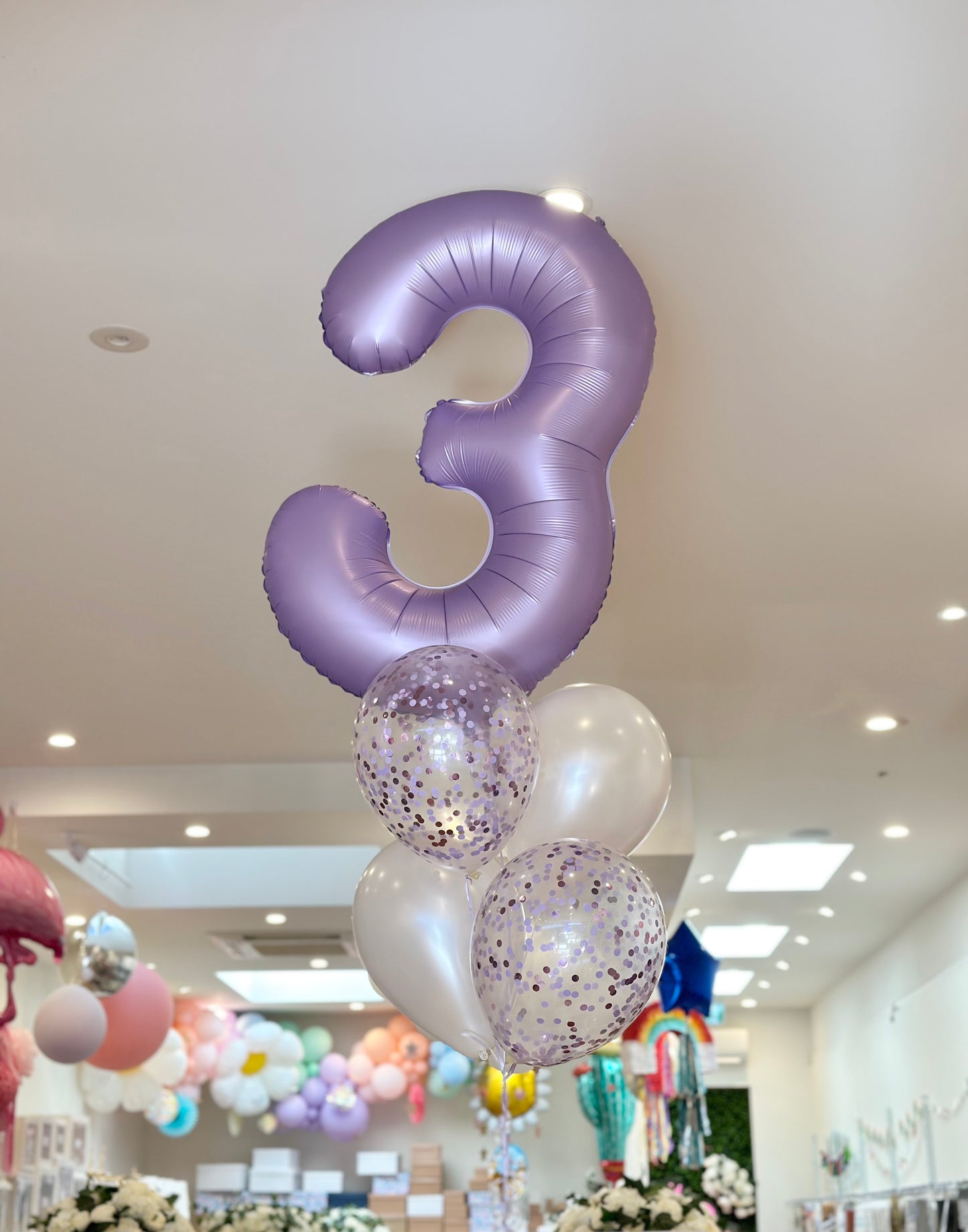 Pastel Purple Number Balloon