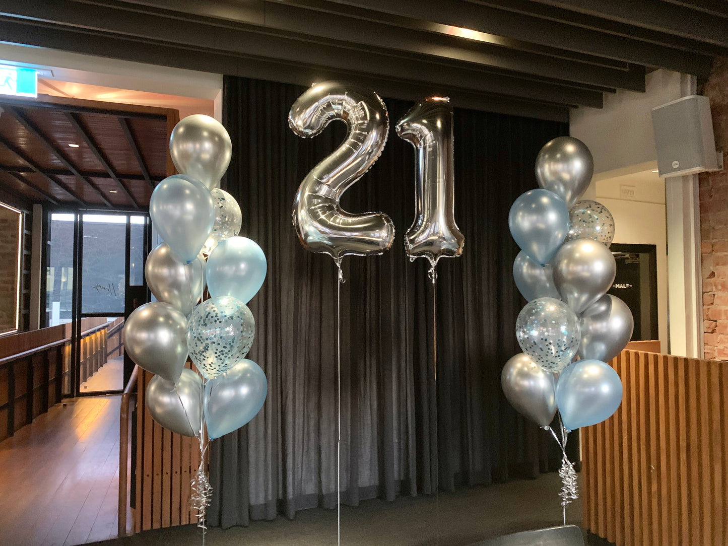Number Balloons With Side Bunches