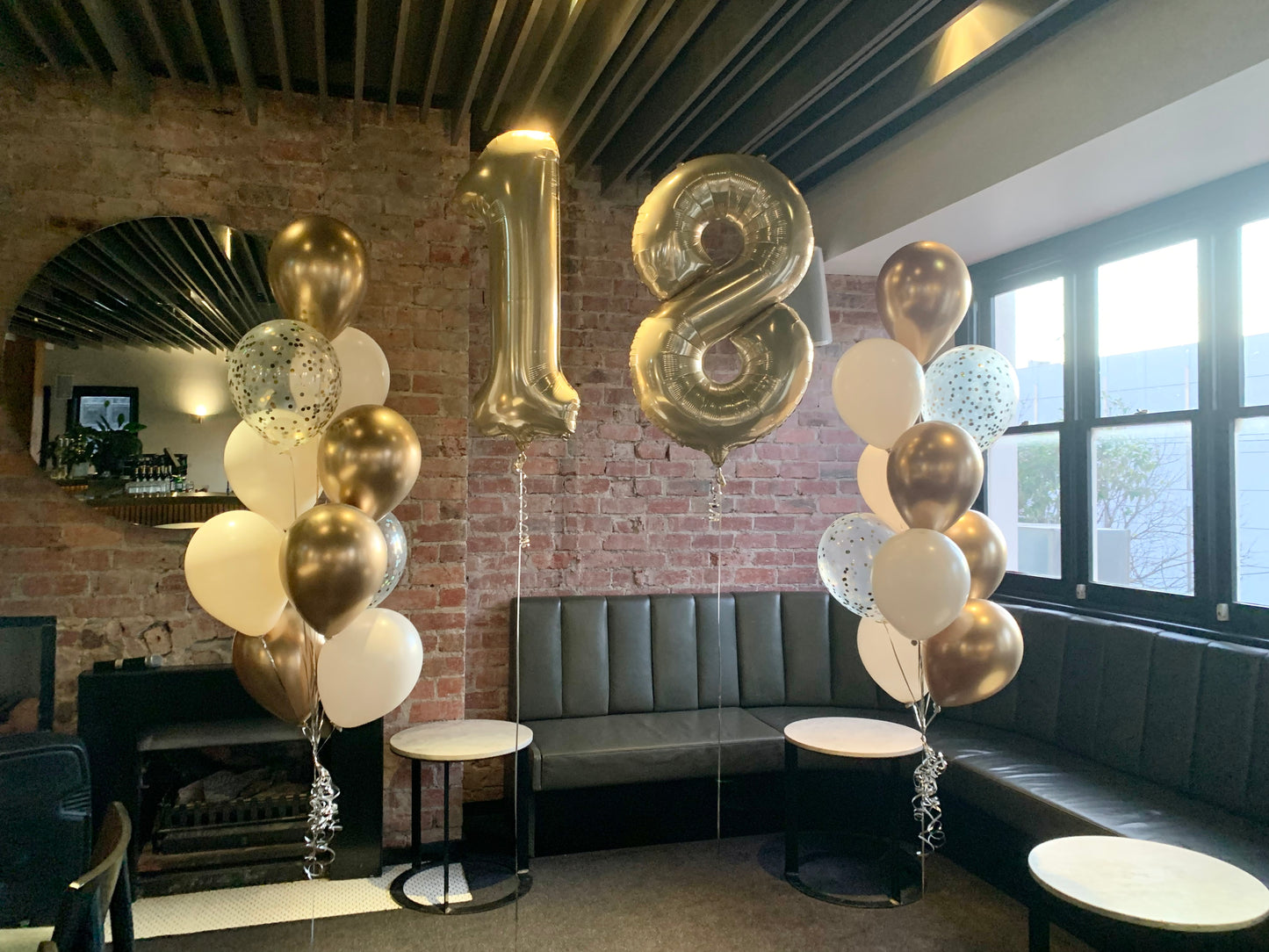 Number Balloons With Side Bunches