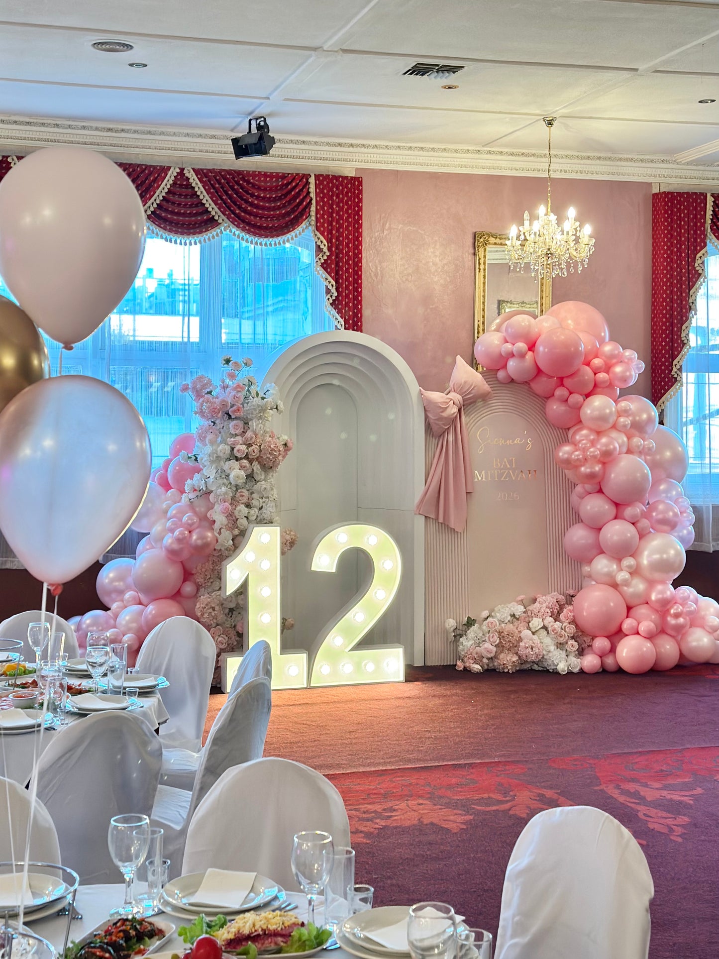 Bat Mitzvah 12th Birthday Setup