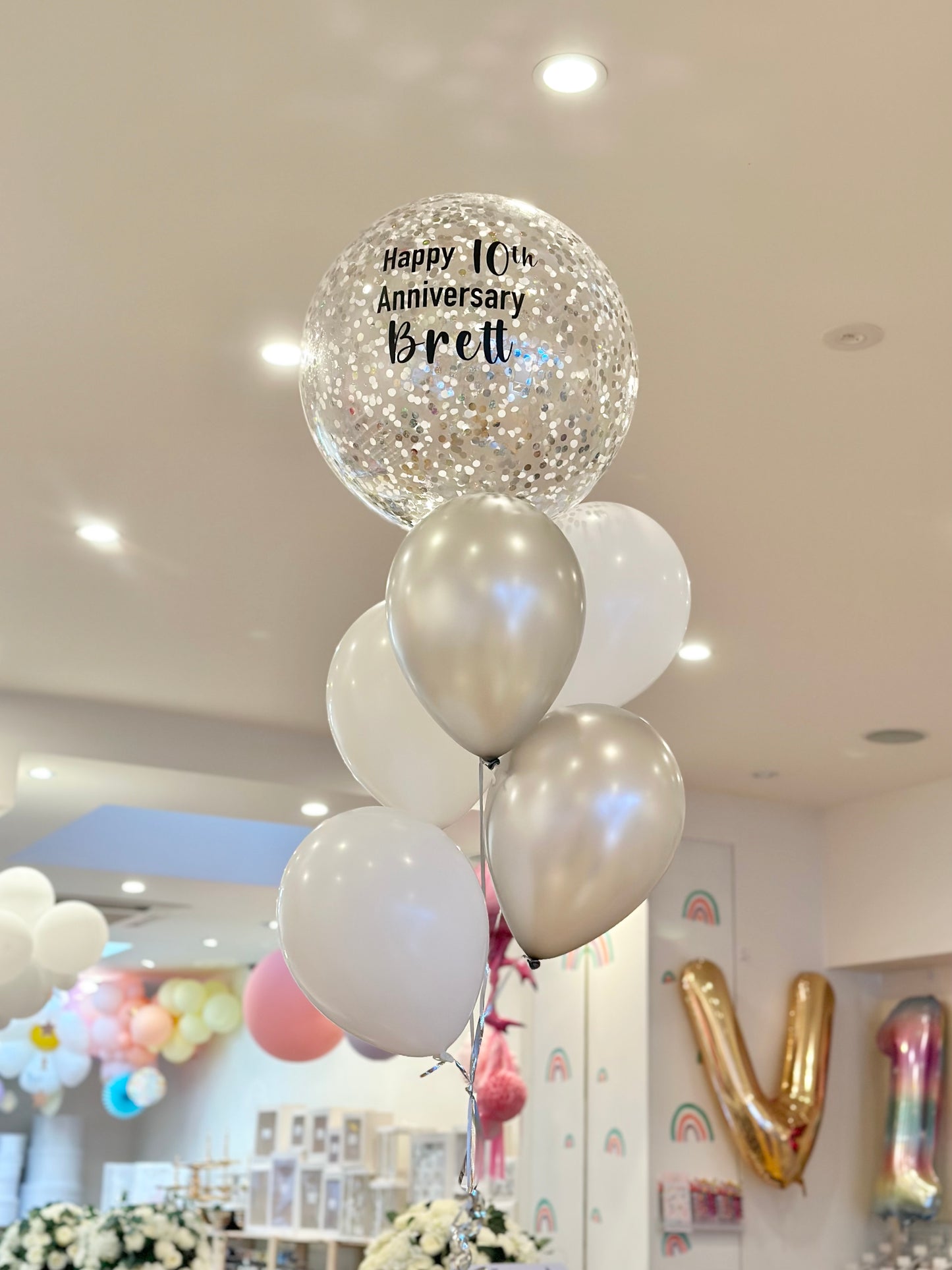 Custom 60cm Confetti Balloon Bunch