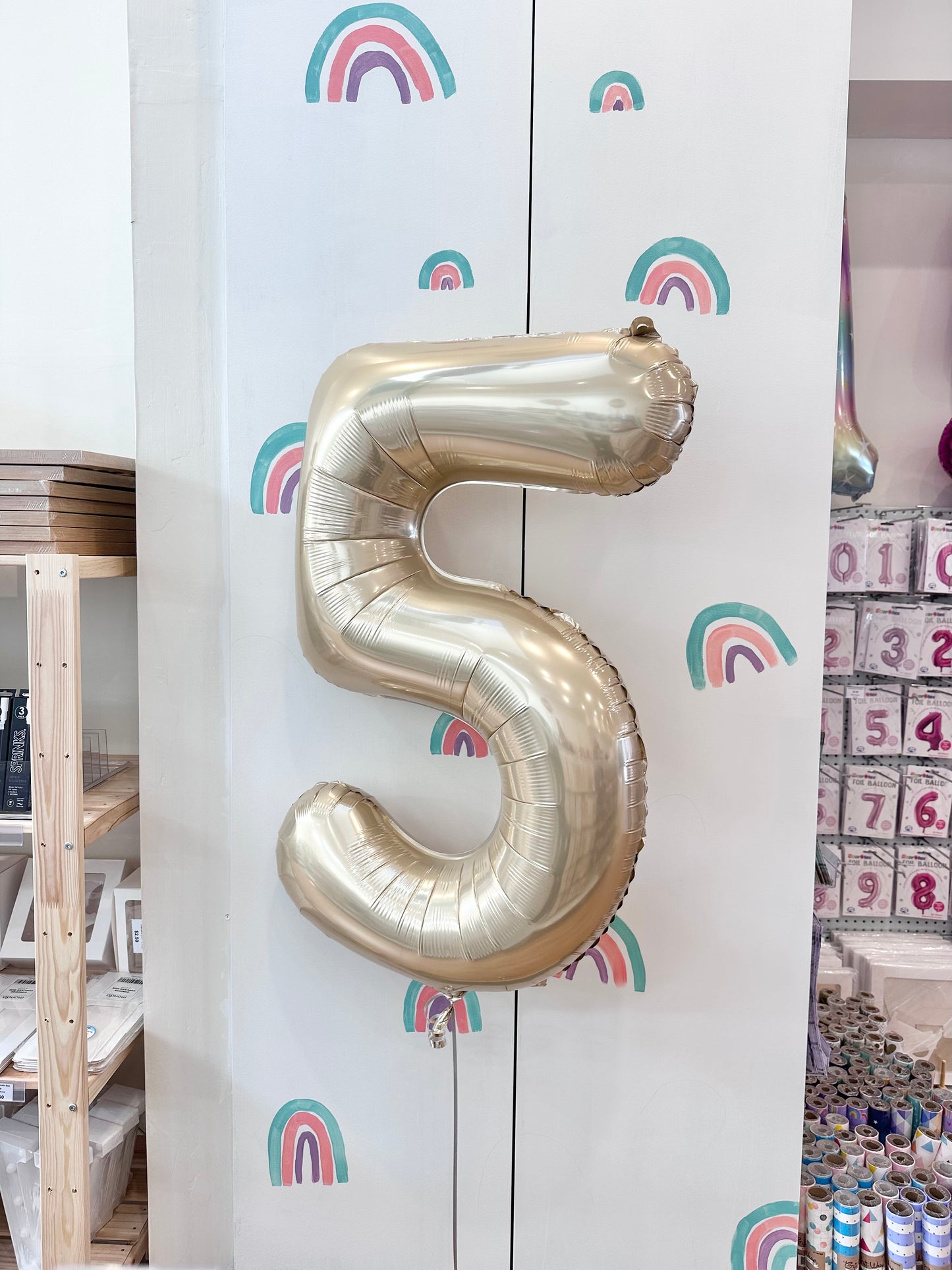 Jumbo Number Balloon (Golds, Rose Gold, Black, Silver)