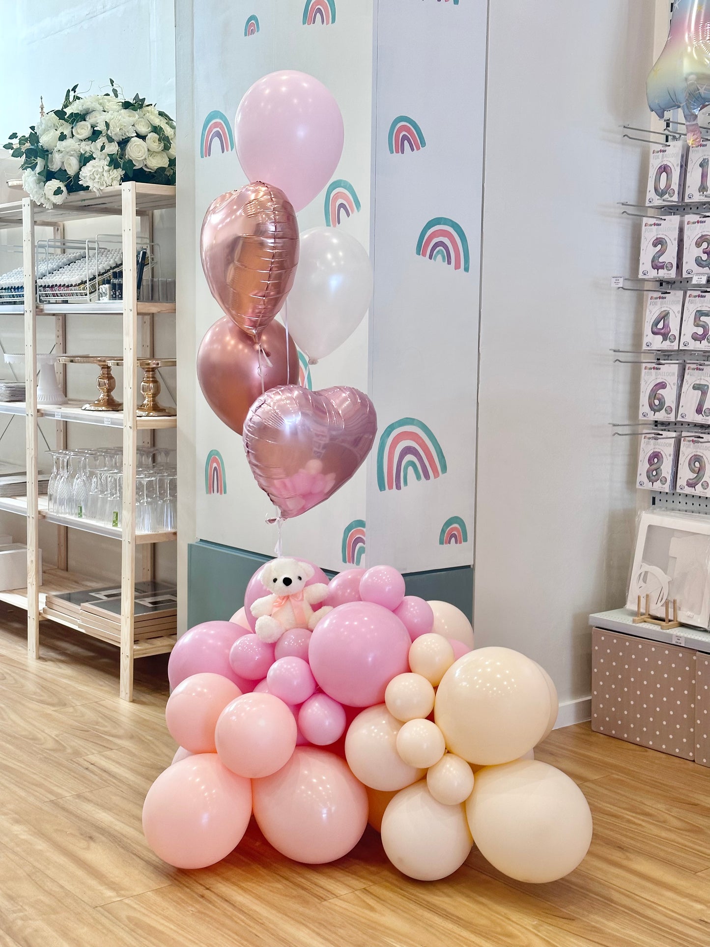 Helium Bunch With Garland Set