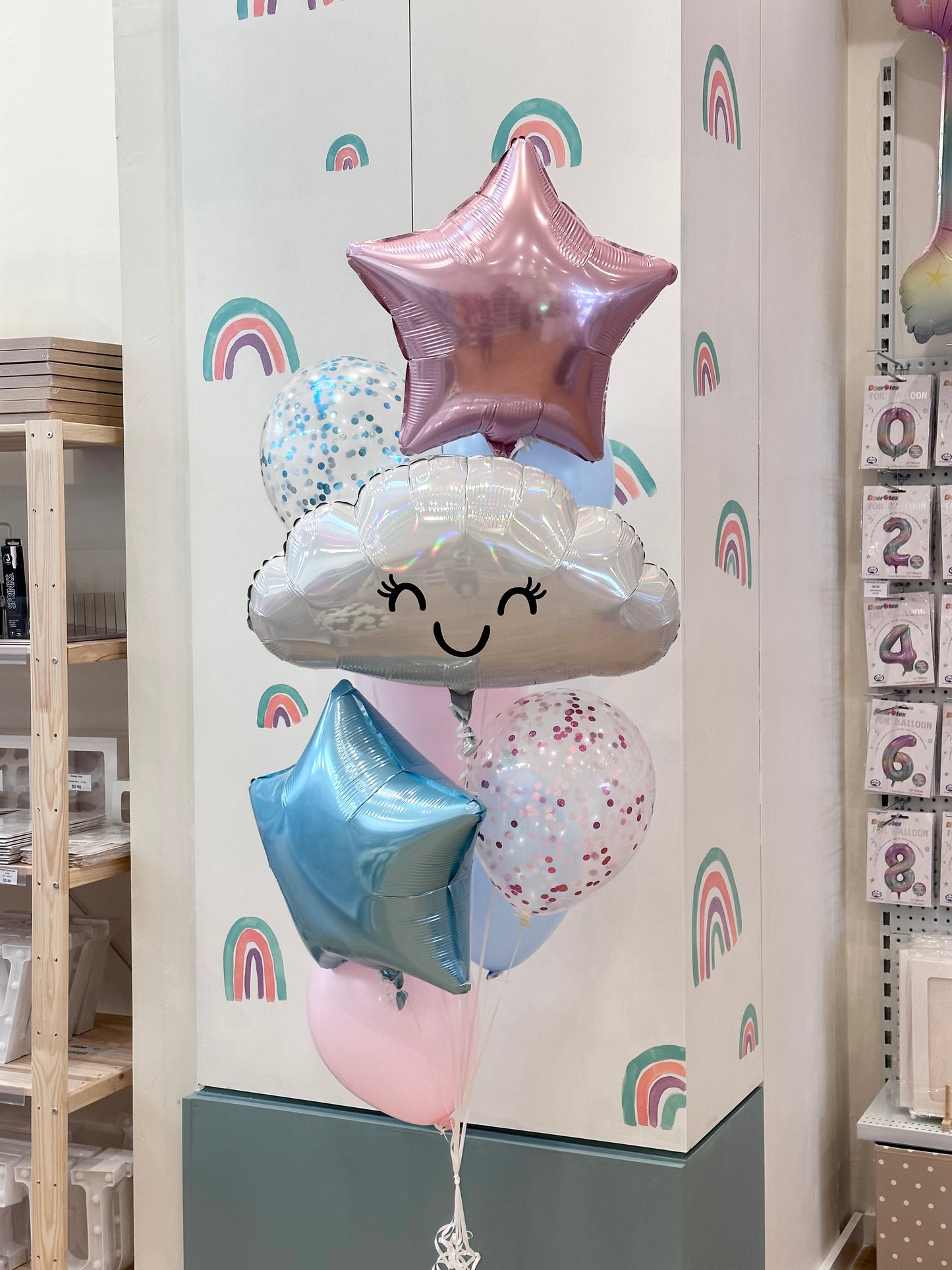 Pastel Cloud Balloon Bunch