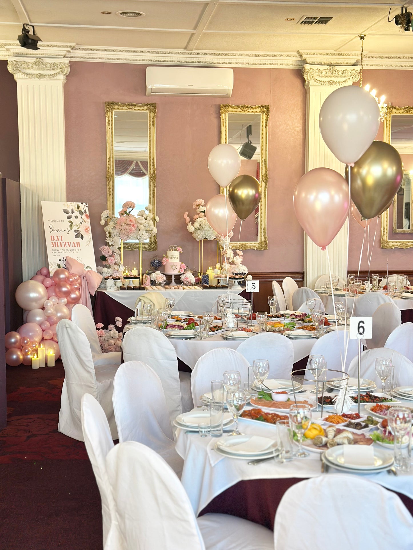 Bat Mitzvah 12th Birthday Setup