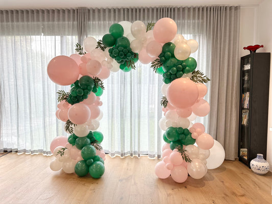 Forest & Blush Balloon Arch