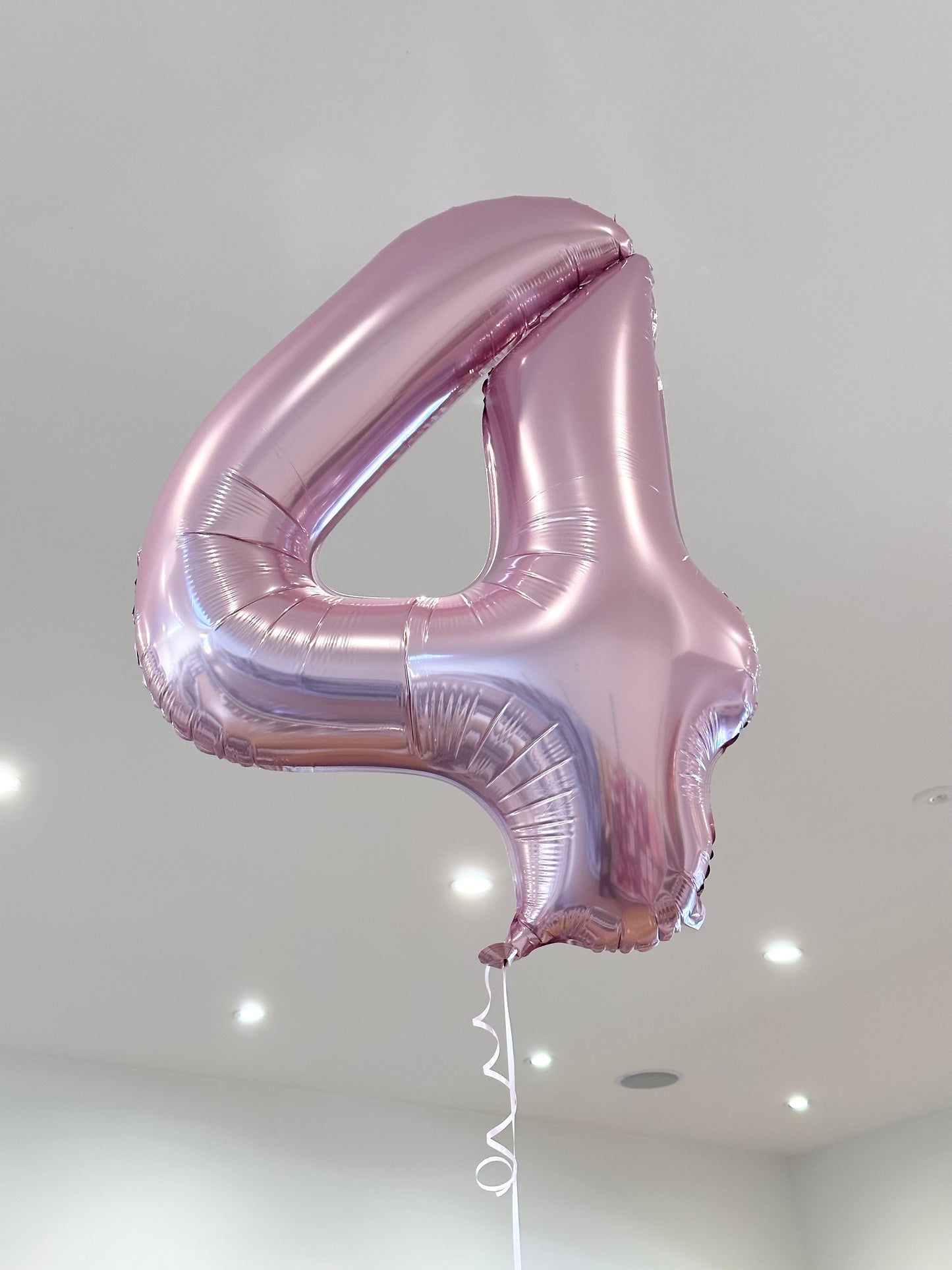 Jumbo Number Balloon (Pinks, Lilac, Red)
