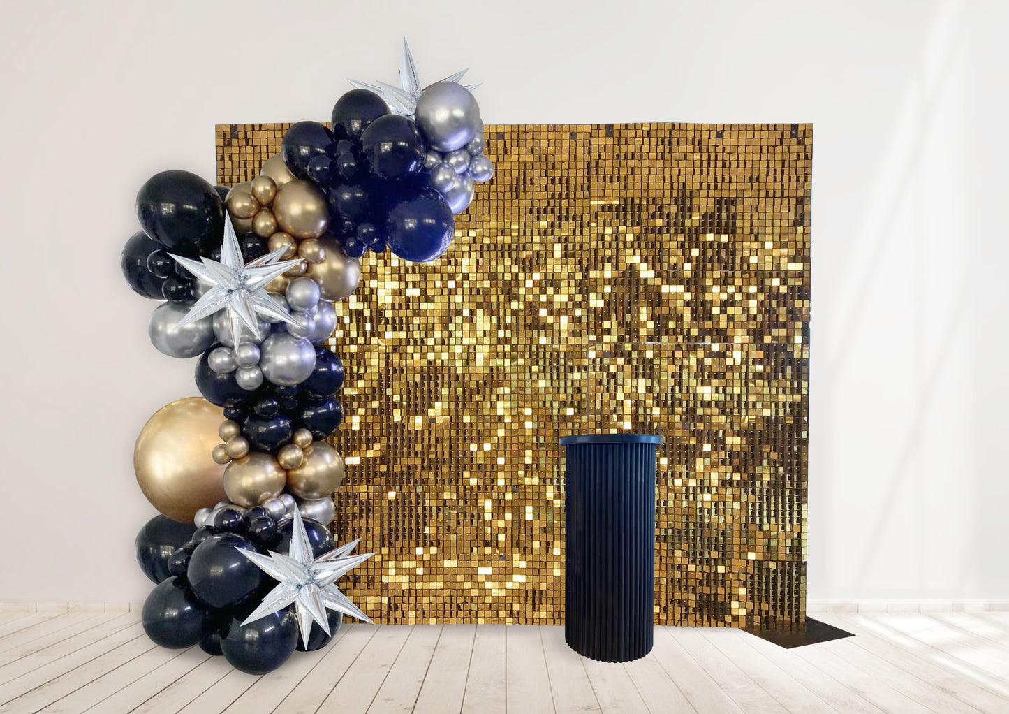 Gold Shimmer Wall (For Hire)