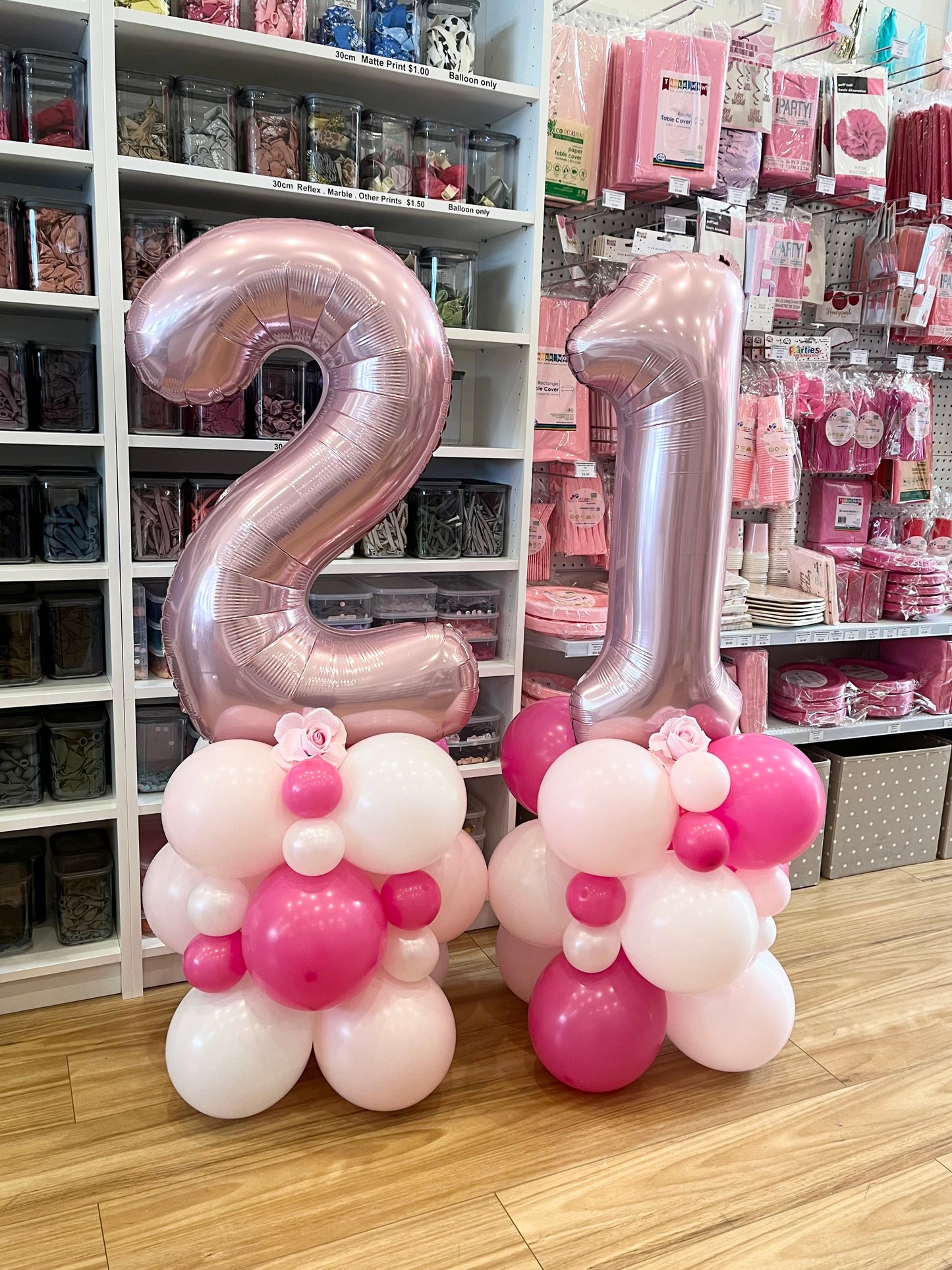 Jumbo Number Balloon Stand