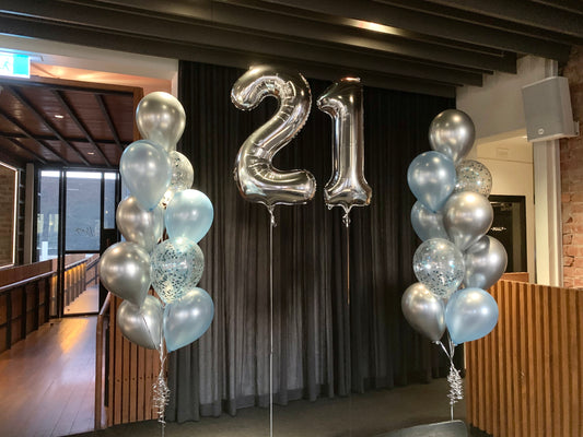 Number Balloons With Side Bunches