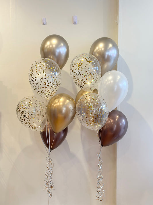 Luxe Sparkle Confetti Balloon Bunch