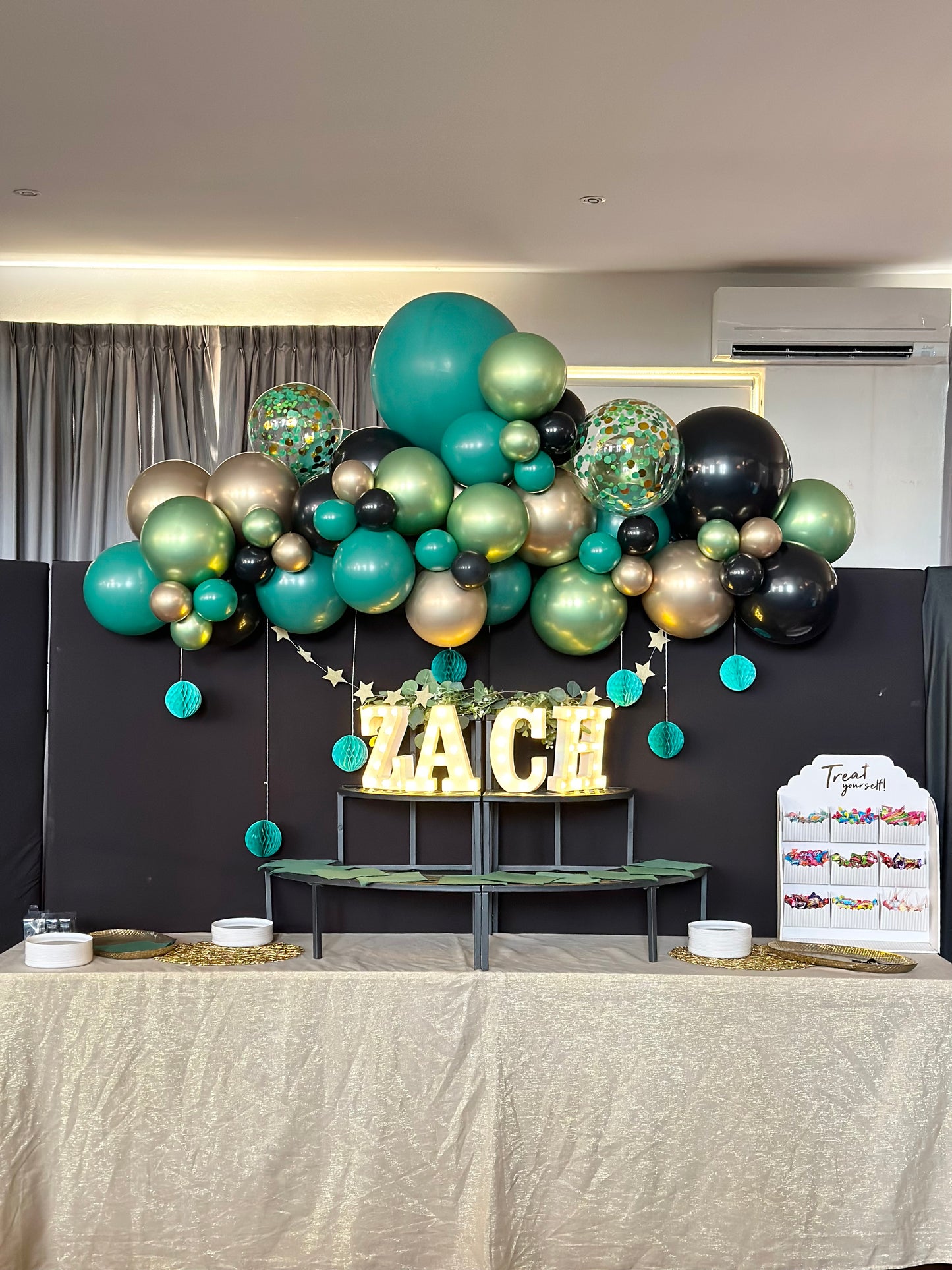 Luxury Forest Colour Balloon Garland