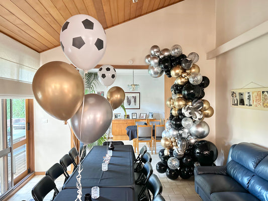 Mix Marble Black Balloon Garland