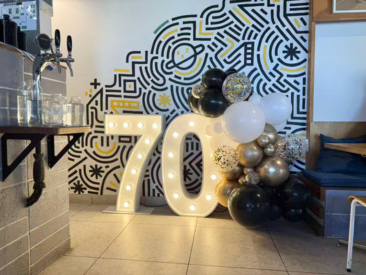 70th Birthday Setup