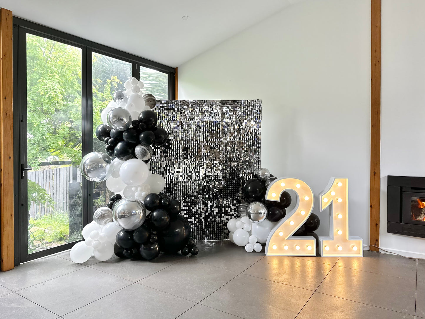 21st Silver Theme Birthday