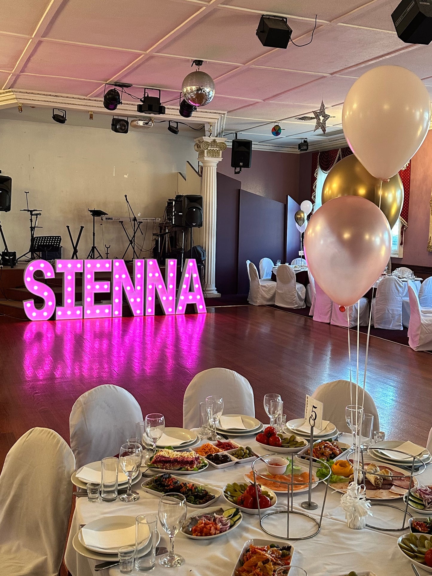 Bat Mitzvah 12th Birthday Setup