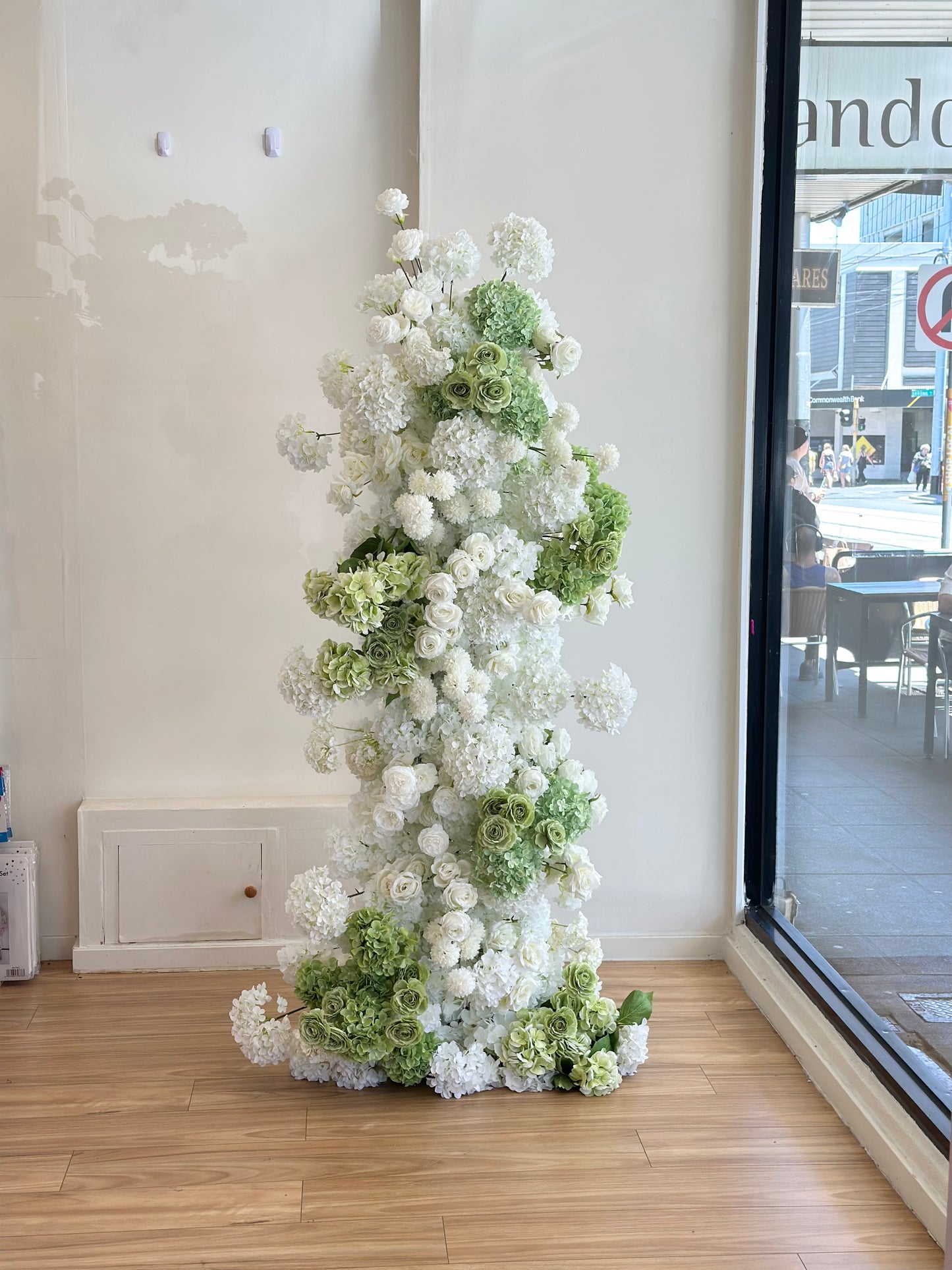 White & Green Faux Flower (For Hire)